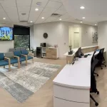 The reception at Ridge Oral Surgery offers a welcoming environment, with friendly staff ready to assist patients with their dental needs.