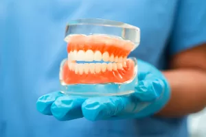 A clean set of Dentures